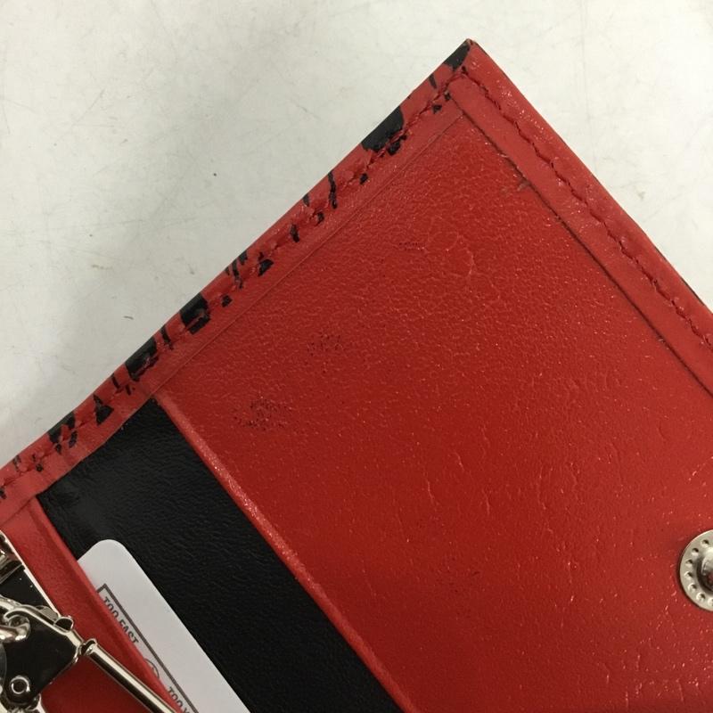 クリームソーダ CREAMSODA キーケース キーケース ヒョウ柄 ロゴ、文字 赤 / レッド / red メンズ USED 古着 中古 10154386
