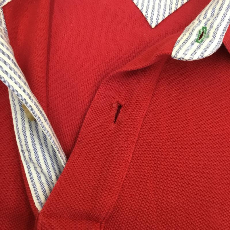 トミーヒルフィガー TOMMY HILFIGER ポロシャツ 半袖 TOMMY HILFIGER 半袖 ポロシャツ 赤色 XS ロゴ、文字 赤 / レッド / red メンズ USED 古着 中古 10154390
