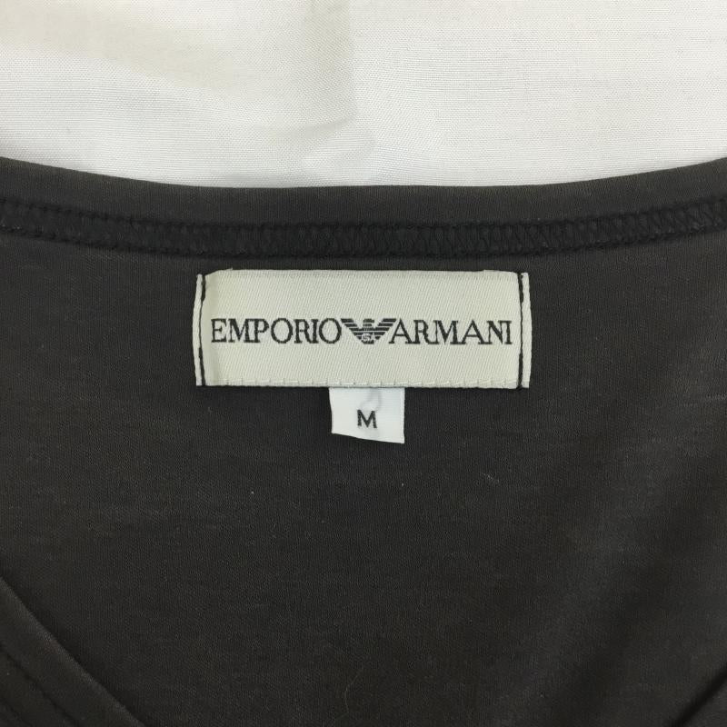 エンポリオアルマーニ EMPORIO ARMANI Tシャツ 半袖 EMPORIO ARMANI 半袖 Tシャツ Vネック M 無地 ダークブラウン / ダークブラウン / メンズ USED 古着 中古 10154392