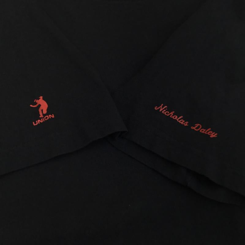 ユニオン UNION Tシャツ 半袖 UNION THE REGGAE KLUB Tシャツ 半袖 2 プリント 黒 / ブラック / black メンズ USED 古着 中古 10154397