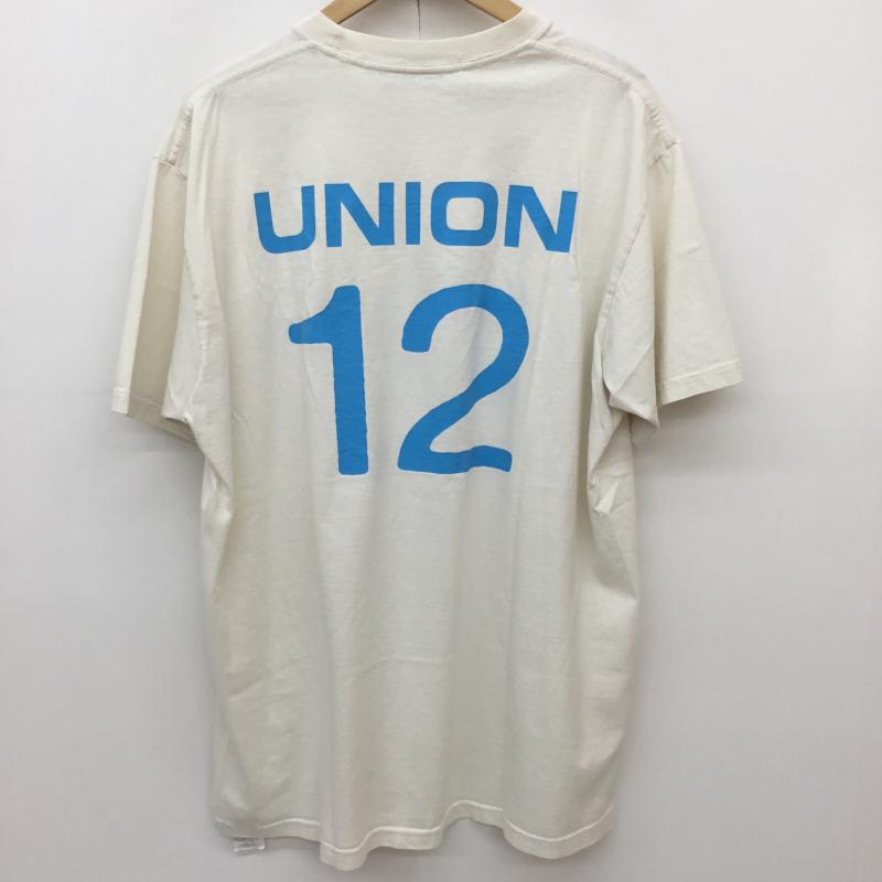 ユニオン UNION Tシャツ 半袖 UNION フロントマン Tシャツ アイボリー USA製 3 プリント アイボリー / アイボリー / メンズ USED 古着 中古 10154399
