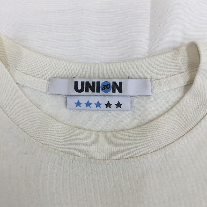 ユニオン UNION Tシャツ 半袖 UNION フロントマン Tシャツ アイボリー USA製 3 プリント アイボリー / アイボリー / メンズ USED 古着 中古 10154399