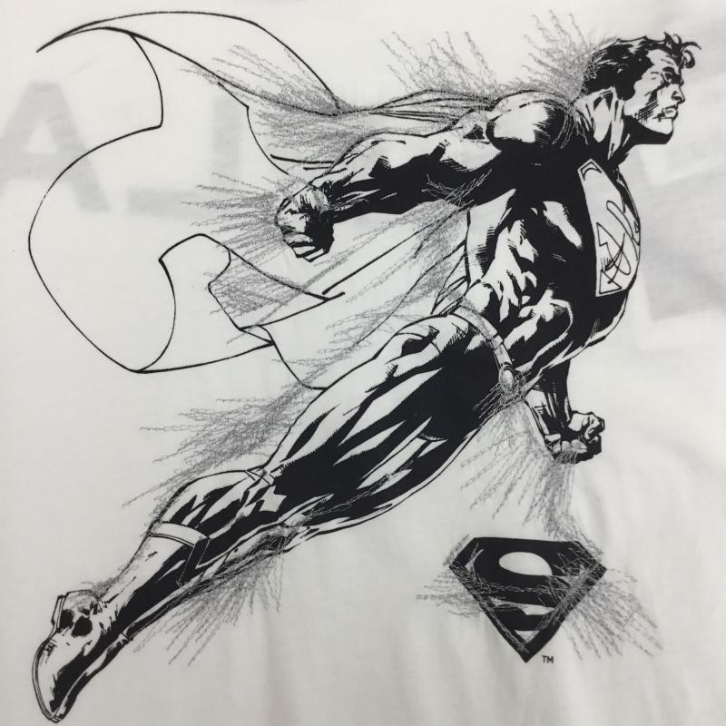 リプレイ REPLAY Tシャツ 半袖 REPLAY スーパーマン プリント Tシャツ ホワイト XL キャラクター 白 / ホワイト / white メンズ USED 古着 中古 10154400