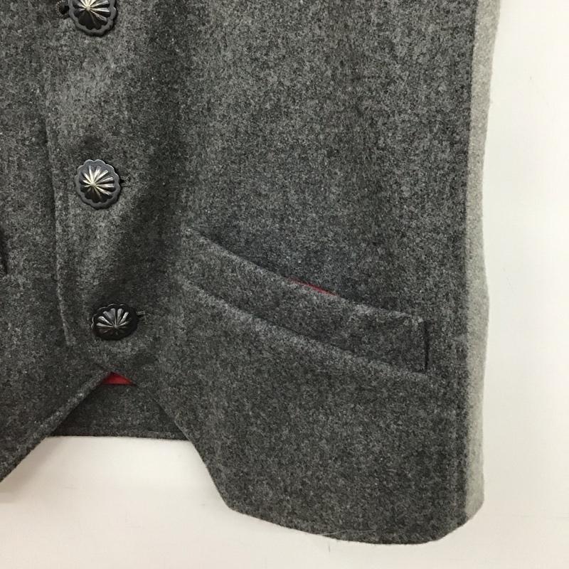 アユイテ AYUITE ベスト ベスト ベスト フロントボタン ノースリーブ 2 無地 灰 / グレー / gray メンズ USED 古着 中古 10154403
