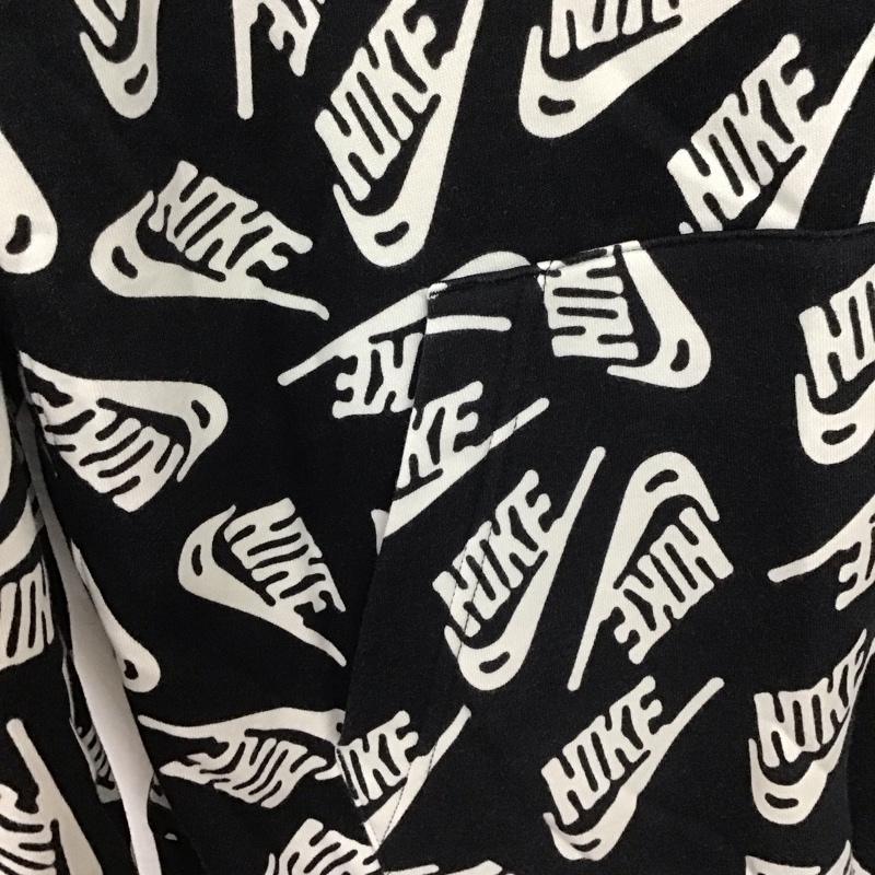 ナイキ NIKE パーカー 長袖 長袖パーカー プルオーバーパーカー スウェット XXL ロゴ、文字 白 / ホワイト / white X 黒 / ブラック / black メンズ USED 古着 中古 10154405