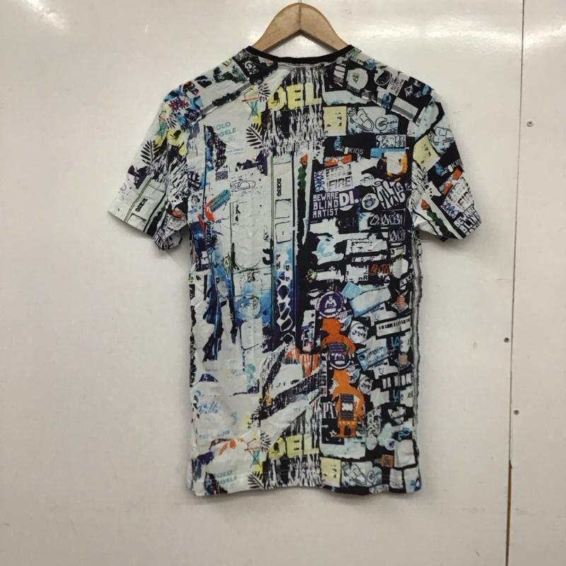 デシグアル Desigual カットソー 半袖 半袖カットソー プリントTシャツ Vネックカットソー S プリント マルチカラー / マルチカラー / multicolor メンズ USED 古着 中古 10154408