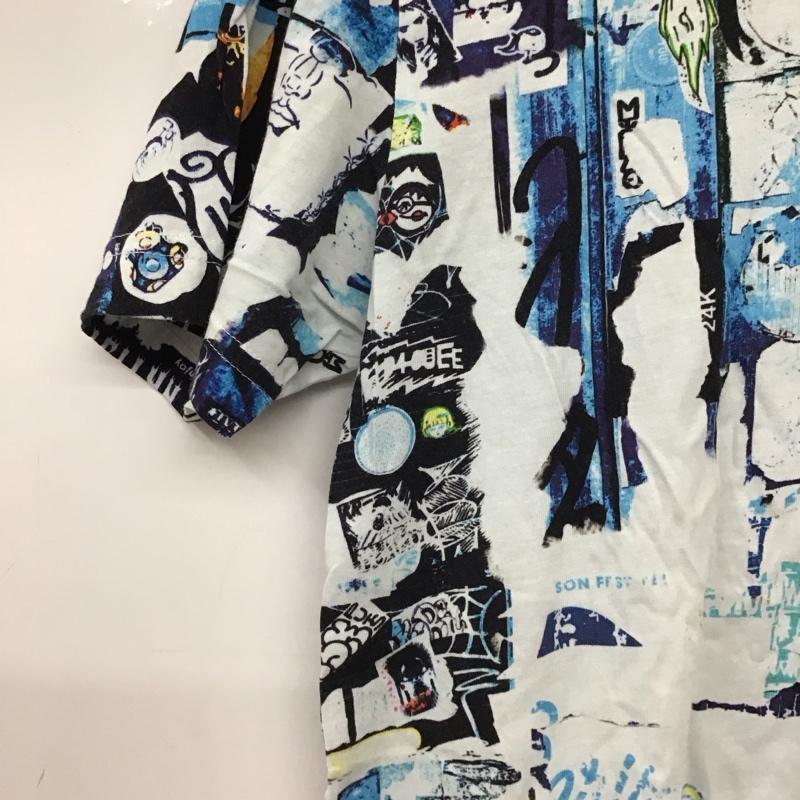 デシグアル Desigual カットソー 半袖 半袖カットソー プリントTシャツ Vネックカットソー S プリント マルチカラー / マルチカラー / multicolor メンズ USED 古着 中古 10154408