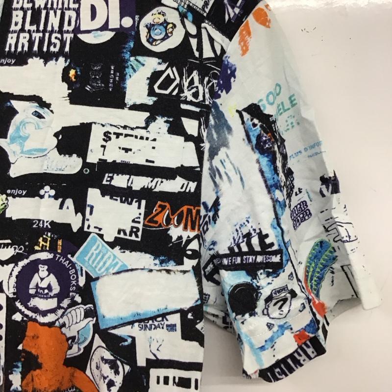 デシグアル Desigual カットソー 半袖 半袖カットソー プリントTシャツ Vネックカットソー S プリント マルチカラー / マルチカラー / multicolor メンズ USED 古着 中古 10154408