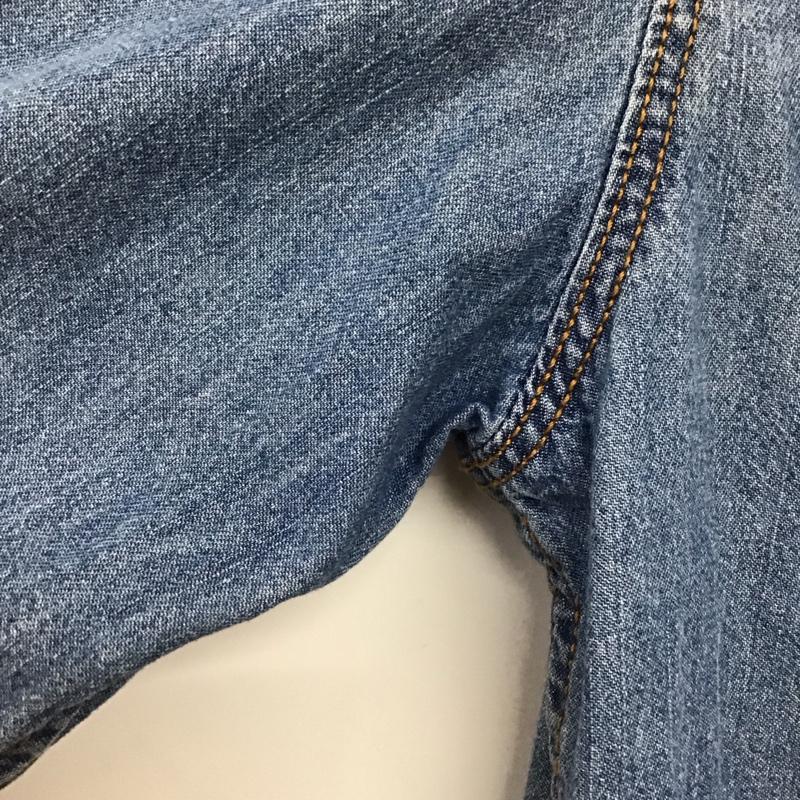 ザラメン ZARA MAN シャツ、ブラウス 長袖 デニムシャツ 長袖シャツ M 無地 インディゴ / インディゴ / Indigo メンズ USED 古着 中古 10154409