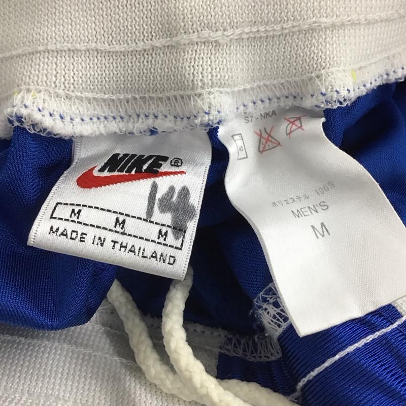 ナイキ NIKE パンツ ショートパンツ ショートパンツ ハーフパンツ カジュアルパンツ M ロゴ、文字 白 / ホワイト / white X 青 / ブルー / blue メンズ USED 古着 中古 10154411