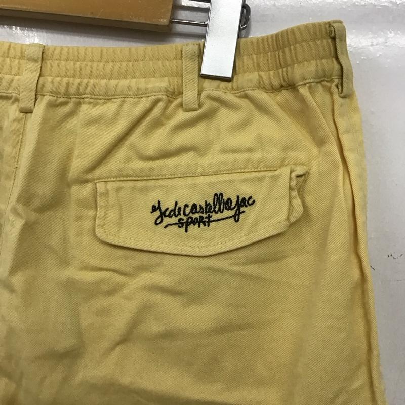 カステルバジャック スポーツ CASTELBAJAC SPORT パンツ ショートパンツ ショートパンツ ハーフパンツ カジュアルパンツ 3 ロゴ、文字 黄 / イエロー / yellow メンズ USED 古着 中古 10154414