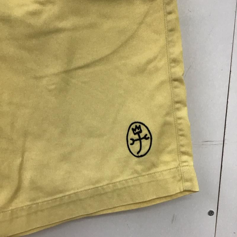 カステルバジャック スポーツ CASTELBAJAC SPORT パンツ ショートパンツ ショートパンツ ハーフパンツ カジュアルパンツ 3 ロゴ、文字 黄 / イエロー / yellow メンズ USED 古着 中古 10154414