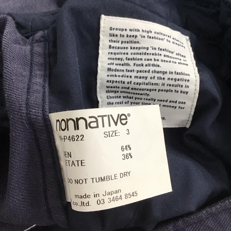 ノンネイティブ nonnative パンツ ショートパンツ ショートパンツ ハーフパンツ カジュアルパンツ 3 無地 紺 / ネイビー / navy メンズ USED 古着 中古 10154419