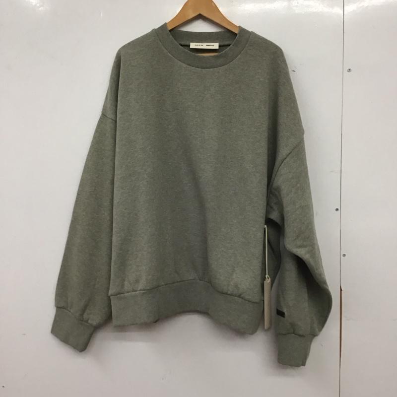エッセンシャルズ ESSENTIALS トレーナー 長袖 長袖トレーナー スウェット クルーネック プルオーバー XL 無地 灰 / グレー / gray メンズ USED 古着 中古 10154422