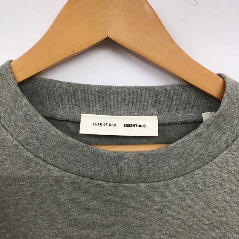 エッセンシャルズ ESSENTIALS トレーナー 長袖 長袖トレーナー スウェット クルーネック プルオーバー XL 無地 灰 / グレー / gray メンズ USED 古着 中古 10154422