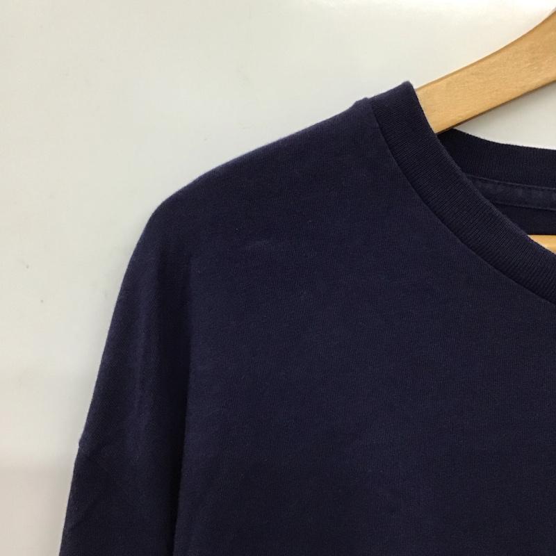 ポロバイラルフローレン Polo by RALPH LAUREN カットソー 長袖 長袖 M ロゴ、文字 紺 / ネイビー / navy メンズ USED 古着 中古 10154423