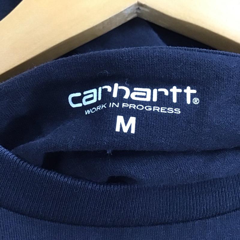 カーハート Carhartt Tシャツ 半袖 半袖カットソー プリントTシャツ クルーネックカットソー M ロゴ、文字 黒 / ブラック / black メンズ USED 古着 中古 10154425