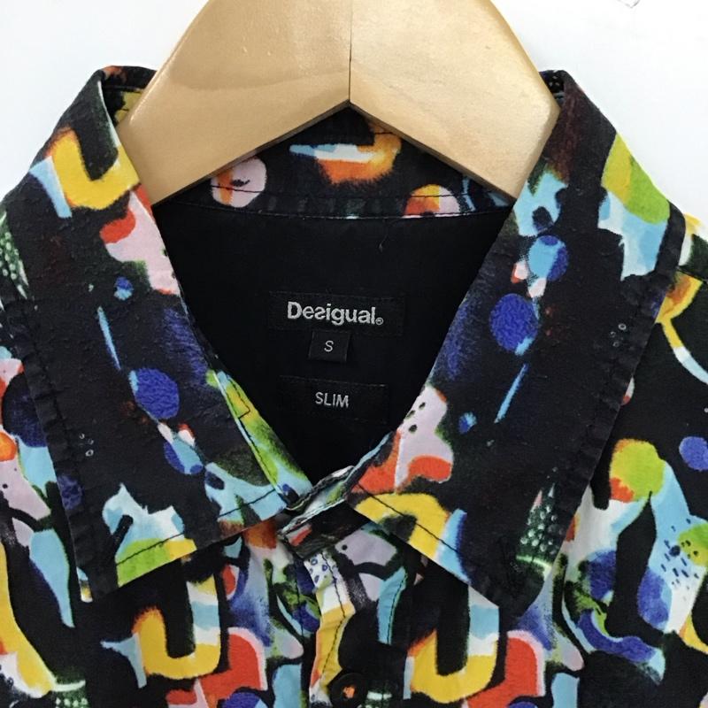 デシグアル Desigual シャツ、ブラウス 長袖 長袖シャツ プリントシャツ カラーシャツ S プリント マルチカラー / マルチカラー / multicolor メンズ USED 古着 中古 10154426