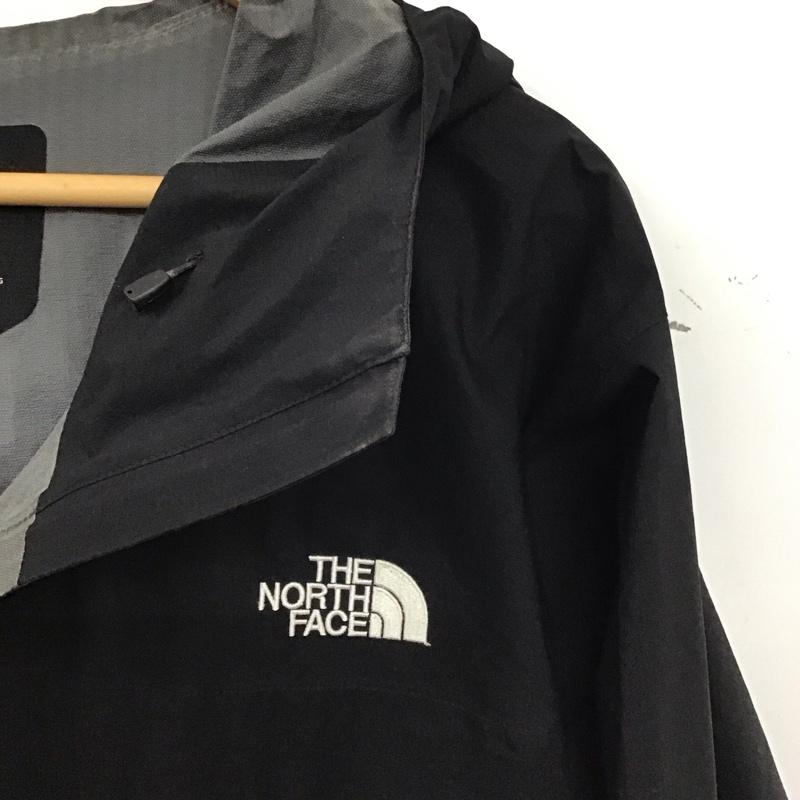 ザノースフェイス THE NORTH FACE ジャケット、上着 ジャンパー、ブルゾン ジップアップジャケット ナイロンジャケット アウター XL ロゴ、文字 黒 / ブラック / black メンズ USED 古着 中古 10154428