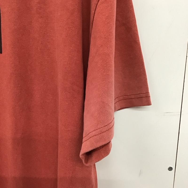 ウィンダンシー WIND AND SEA Tシャツ 半袖 半袖カットソー プリントTシャツ クルーネックカットソー L ロゴ、文字 赤 / レッド / red メンズ USED 古着 中古 10154429