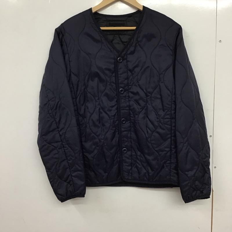 ユニクロ UNIQLO ジャケット、上着 ジャンパー、ブルゾン 311-192857 ウォームパデットミリタリージャケット キルティングジャケット M 無地 紺 / ネイビー / navy メンズ USED 古着 中古 10154431