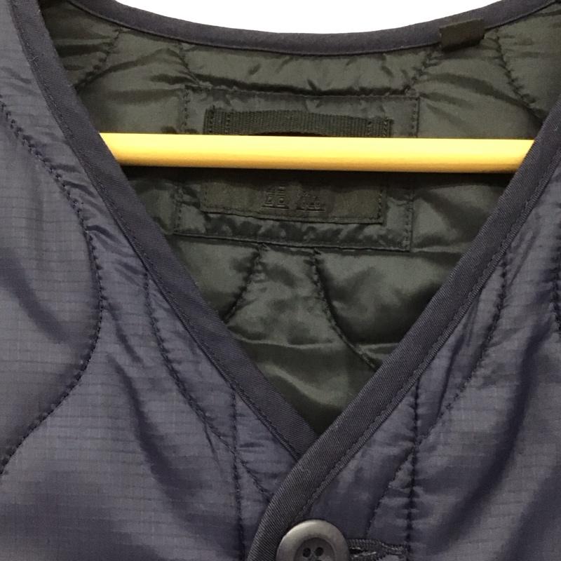 ユニクロ UNIQLO ジャケット、上着 ジャンパー、ブルゾン 311-192857 ウォームパデットミリタリージャケット キルティングジャケット M 無地 紺 / ネイビー / navy メンズ USED 古着 中古 10154431