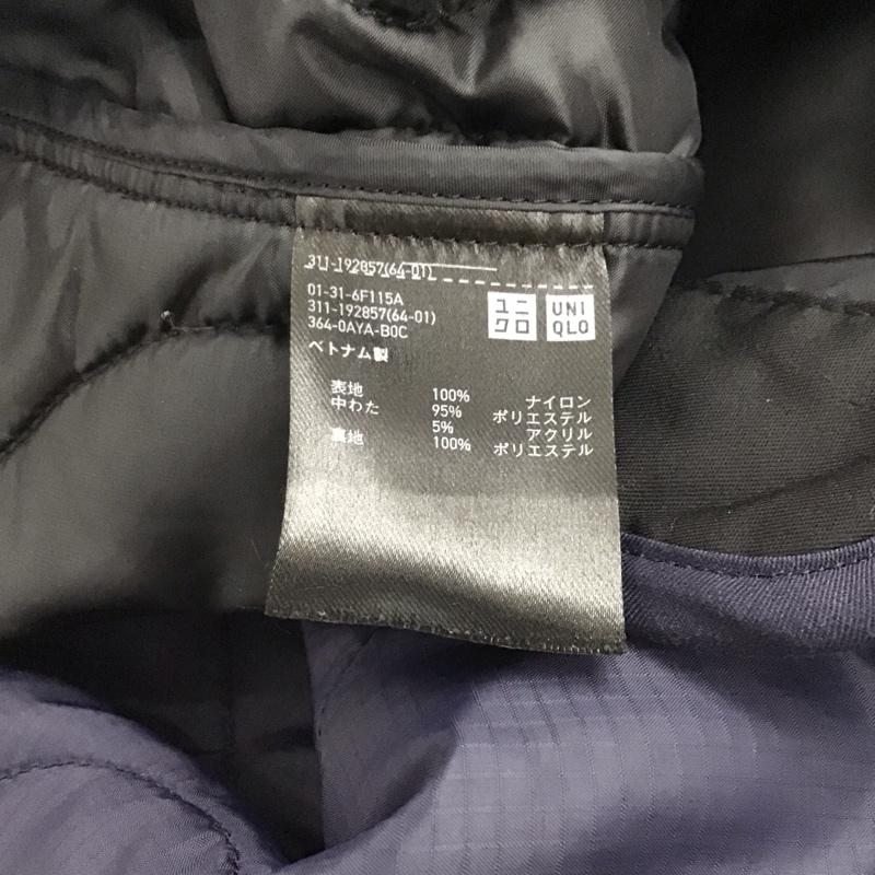 ユニクロ UNIQLO ジャケット、上着 ジャンパー、ブルゾン 311-192857 ウォームパデットミリタリージャケット キルティングジャケット M 無地 紺 / ネイビー / navy メンズ USED 古着 中古 10154431