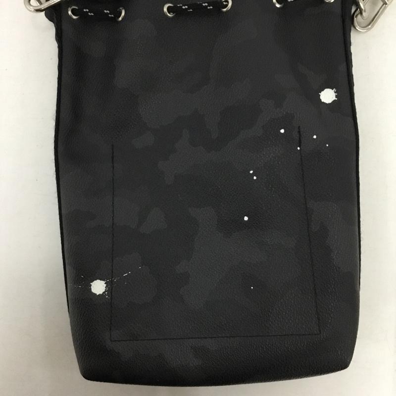古着 USED ハンドバッグ ハンドバッグ GENTIL BANDIT ジャンティバンティ 巾着バッグ カモフラージュ柄・迷彩 黒 / ブラック / black メンズ USED 古着 中古 10154445