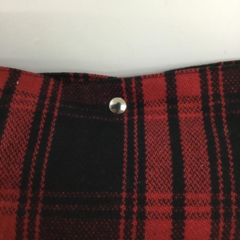 ヘム HeM ショルダーバッグ ショルダーバッグ チェック 黒 / ブラック / black X 赤 / レッド / red メンズ USED 古着 中古 10154446