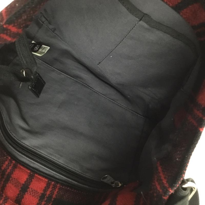 ヘム HeM ショルダーバッグ ショルダーバッグ チェック 黒 / ブラック / black X 赤 / レッド / red メンズ USED 古着 中古 10154446