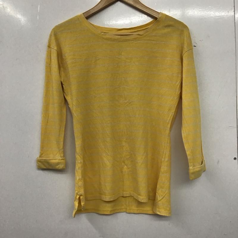パタゴニア patagonia カットソー 長袖 長袖カットソー プリントカットソー クルーネック XS ボーダー柄 黄 / イエロー / yellow レディース USED 古着 中古 10154452