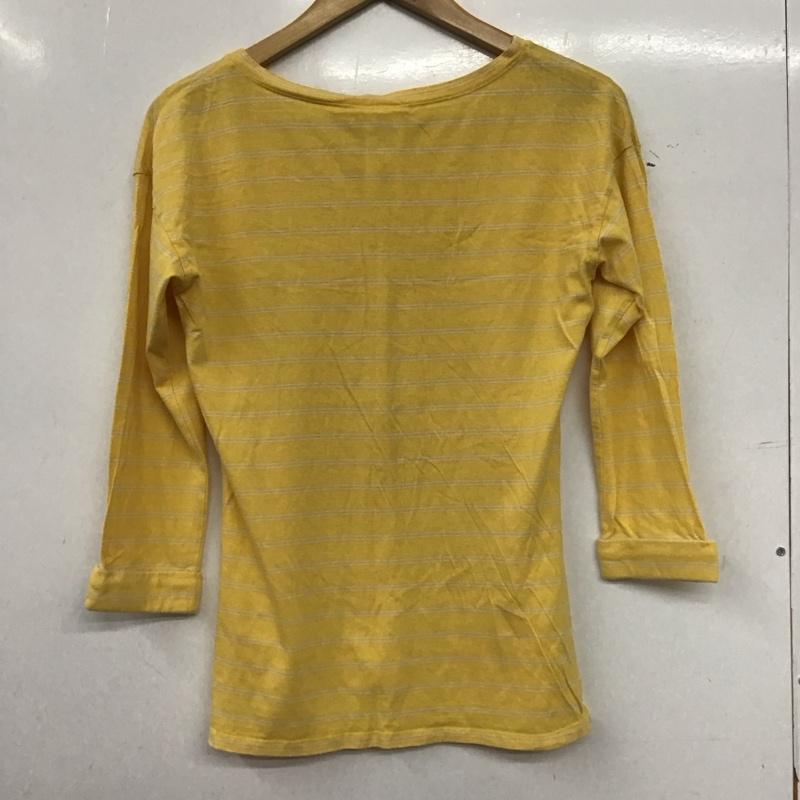 パタゴニア patagonia カットソー 長袖 長袖カットソー プリントカットソー クルーネック XS ボーダー柄 黄 / イエロー / yellow レディース USED 古着 中古 10154452