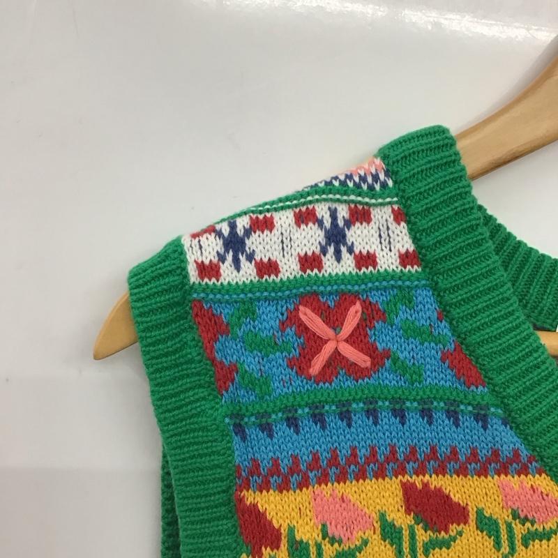 ザラ ZARA ベスト ベスト ニットベスト プルオーバー Vネック S プリント マルチカラー / マルチカラー / multicolor レディース USED 古着 中古 10154454
