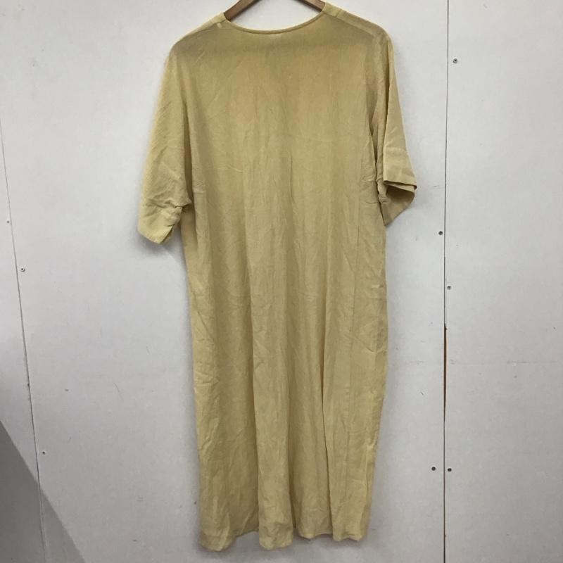 ナノユニバース nano・universe ワンピース ロングスカート 半袖ロングワンピース フレアスカート 36 無地 ベージュ / ベージュ / beige レディース USED 古着 中古 10154455