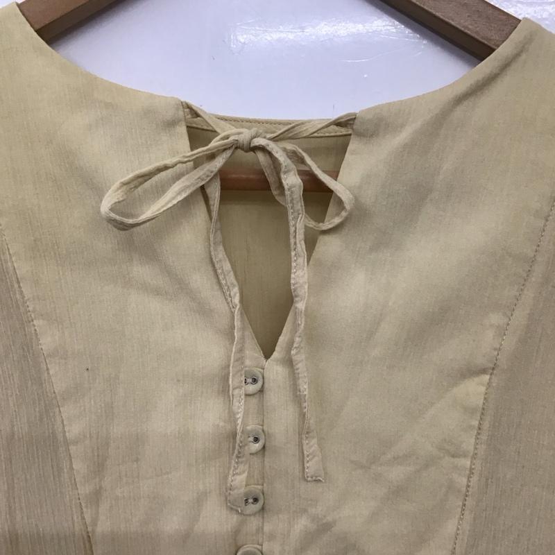 ナノユニバース nano・universe ワンピース ロングスカート 半袖ロングワンピース フレアスカート 36 無地 ベージュ / ベージュ / beige レディース USED 古着 中古 10154455