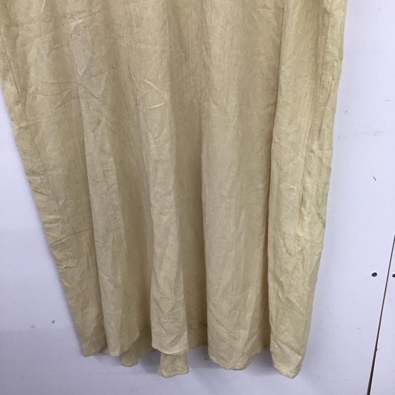 ナノユニバース nano・universe ワンピース ロングスカート 半袖ロングワンピース フレアスカート 36 無地 ベージュ / ベージュ / beige レディース USED 古着 中古 10154455