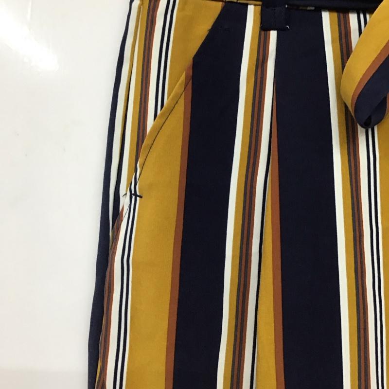 ザラ ZARA TRAFALUC パンツ ワークパンツ、ペインターパンツ ワイドパンツ カジュアルパンツ ワークパンツ S ストライプ マルチカラー / マルチカラー / multicolor レディース USED 古着 中古 10154456