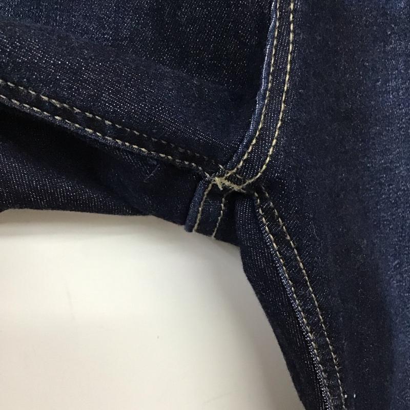 エモダ EMODA パンツ デニム、ジーンズ 042462471301-01 ミニマルジャストウエストパギンス ストレッチパンツ 2 ダメージ加工 インディゴ / インディゴ / Indigo レディース USED 古着 中古 10154457