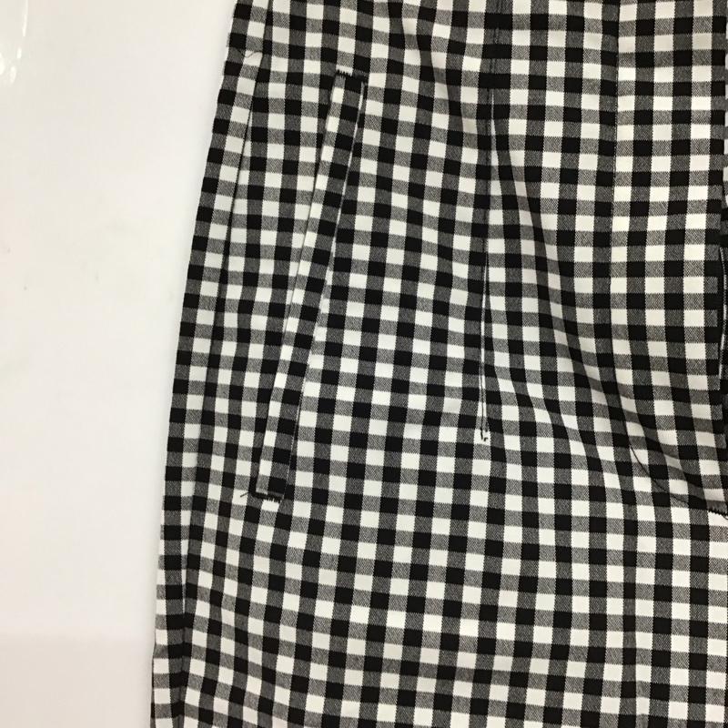 ザラ ZARA パンツ ワークパンツ、ペインターパンツ スリムパンツ ストレッチパンツ カジュアルパンツ XS チェック 白 / ホワイト / white X 黒 / ブラック / black レディース USED 古着 中古 10154458