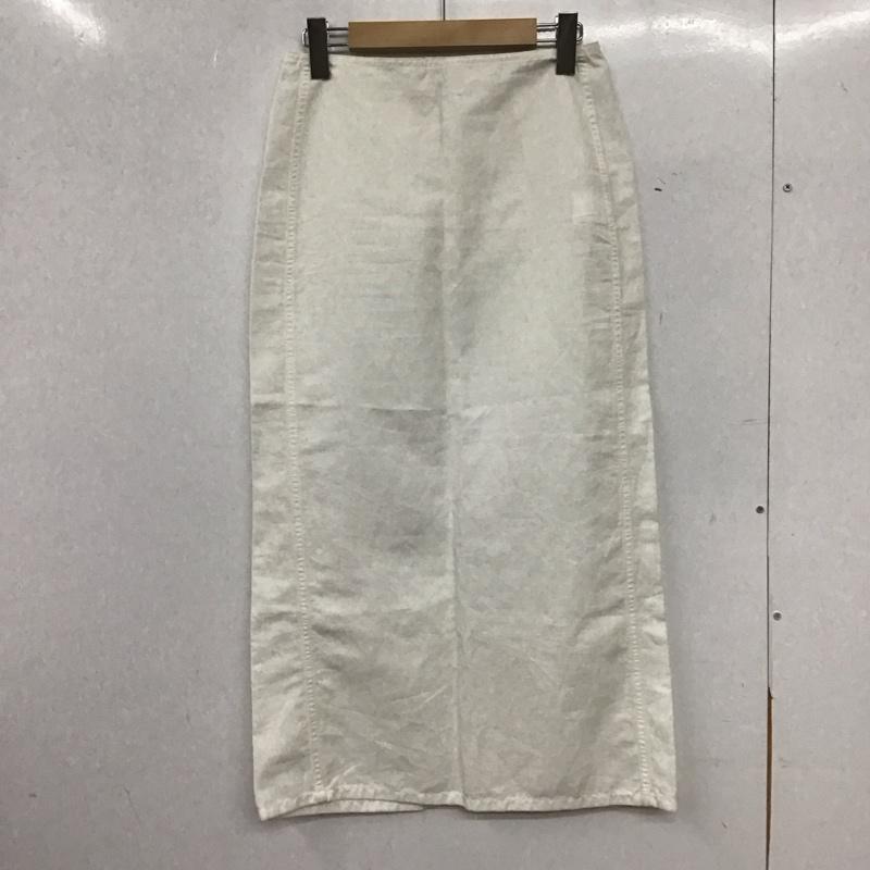 マカフィー MACPHEE スカート ひざ丈スカート タイトスカート スリットスカート カジュアルスカート 36 無地 白 / ホワイト / white レディース USED 古着 中古 10154460
