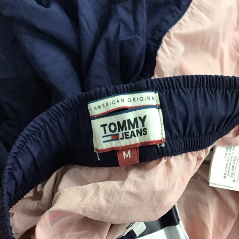 トミー ジーンズ TOMMY JEANS パンツ ワークパンツ、ペインターパンツ ナイロンパンツ ワイドパンツ カジュアルパンツ M ロゴ、文字 桃 / ピンク / pink X 紺 / ネイビー / navy レディース USED 古着 中古 10154462