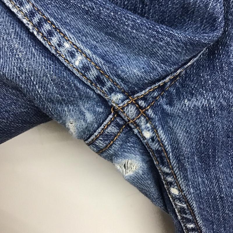 ニコアンド niko and... パンツ デニム、ジーンズ デニムパンツ ワイドパンツ カジュアルパンツ L 無地 インディゴ / インディゴ / Indigo レディース USED 古着 中古 10154463