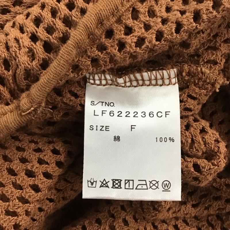ローリーズファーム LOWRYS FARM パーカー 半袖 半袖パーカーカットソー プルオーバーパーカー FREE 無地 茶 / ブラウン / brown レディース USED 古着 中古 10154465