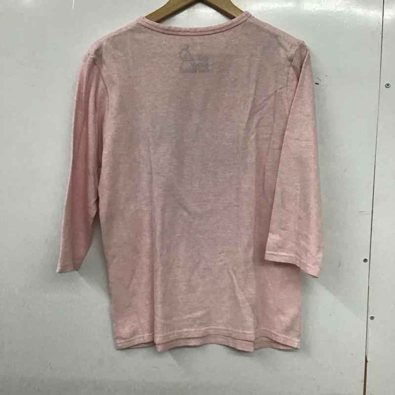 ゴースローキャラバン go slow caravan カットソー 長袖 長袖カットソー プリントカットソー クルーネック 3 プリント 桃 / ピンク / pink レディース USED 古着 中古 10154466