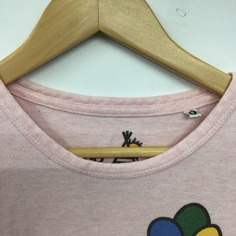 ゴースローキャラバン go slow caravan カットソー 長袖 長袖カットソー プリントカットソー クルーネック 3 プリント 桃 / ピンク / pink レディース USED 古着 中古 10154466