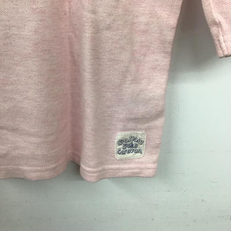 ゴースローキャラバン go slow caravan カットソー 長袖 長袖カットソー プリントカットソー クルーネック 3 プリント 桃 / ピンク / pink レディース USED 古着 中古 10154466