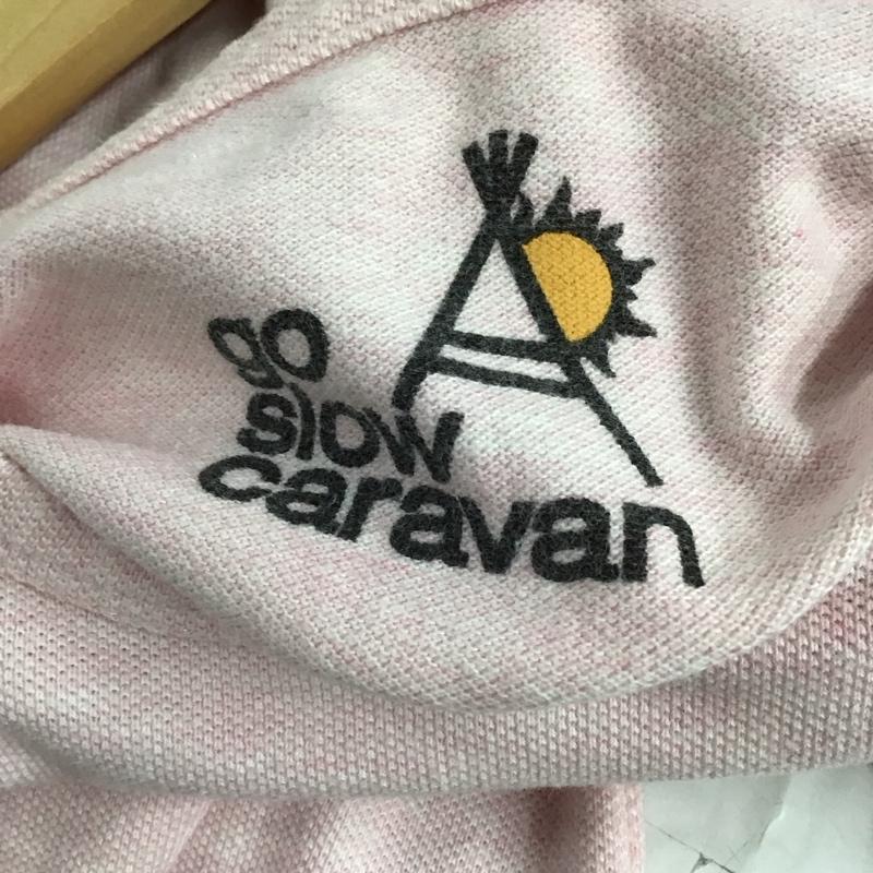 ゴースローキャラバン go slow caravan カットソー 長袖 長袖カットソー プリントカットソー クルーネック 3 プリント 桃 / ピンク / pink レディース USED 古着 中古 10154466