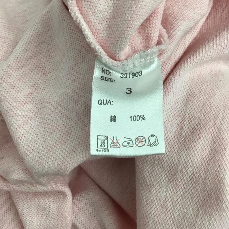 ゴースローキャラバン go slow caravan カットソー 長袖 長袖カットソー プリントカットソー クルーネック 3 プリント 桃 / ピンク / pink レディース USED 古着 中古 10154466