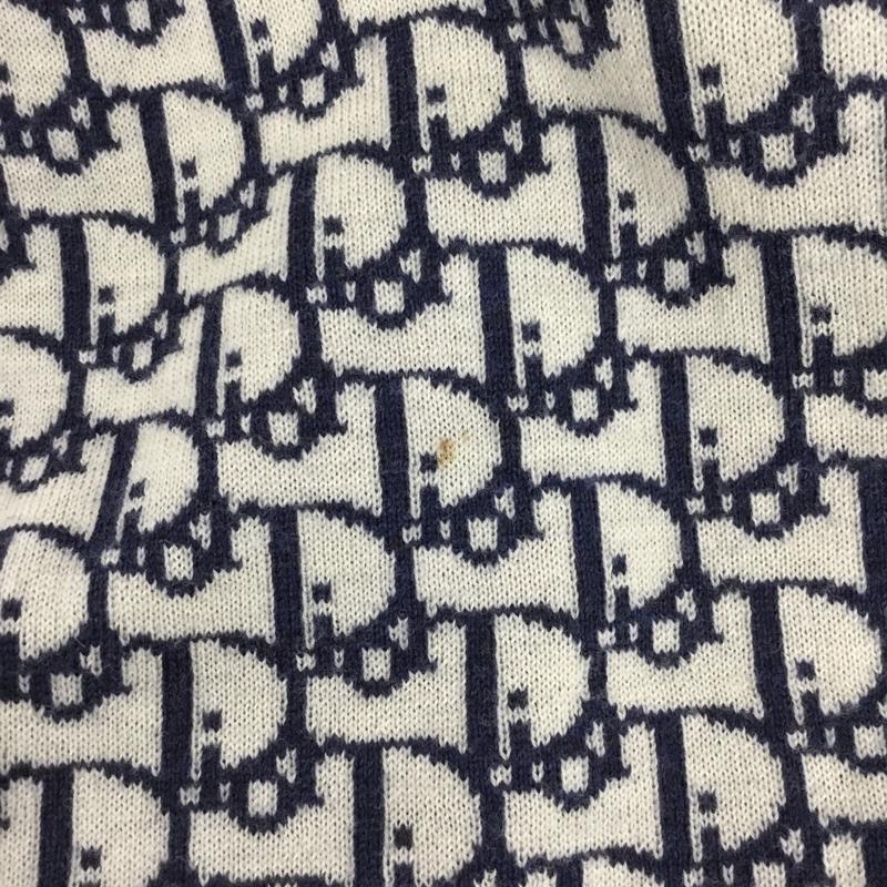 クリスチャンディオール Christian Dior マフラー マフラー 総柄 紺 / ネイビー / navy X オフホワイト / オフホワイト / レディース USED 古着 中古 10154467