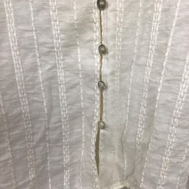 ザラ ZARA カットソー 長袖 長袖カットソー フロントボタン S  アイボリー / アイボリー / レディース USED 古着 中古 10154469